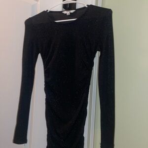Short black Steve Madden black shimmery dress
